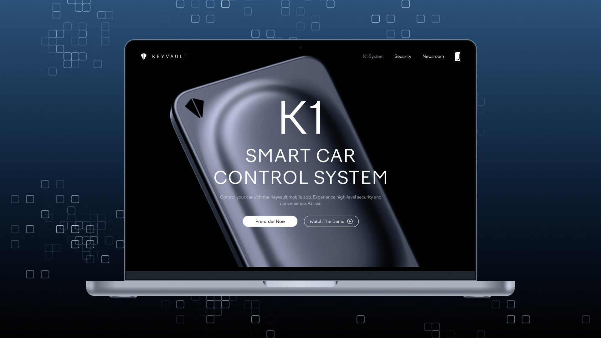 Product website for preorders