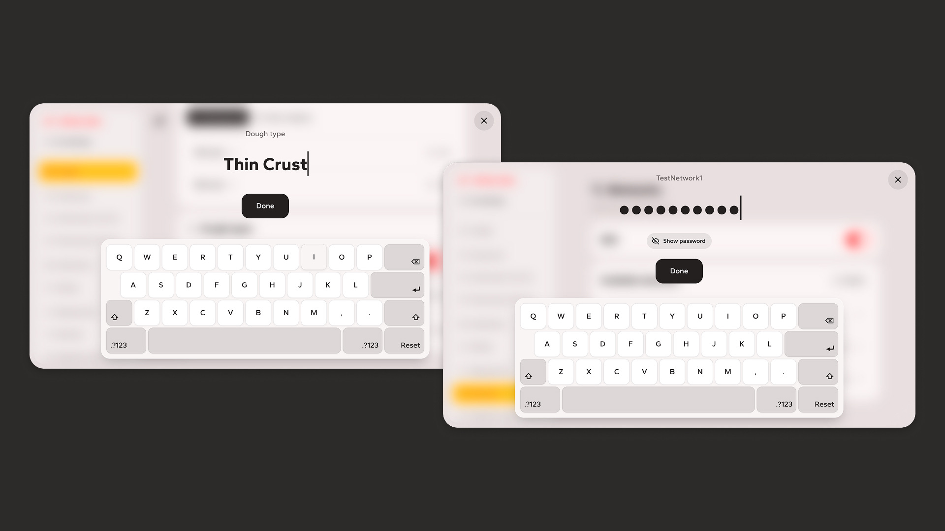 On-screen keyboard